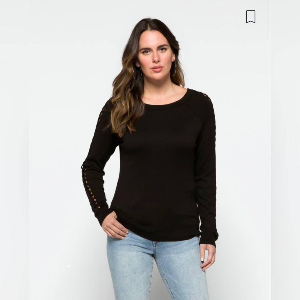 Lety & Me Black Sweater - Medium